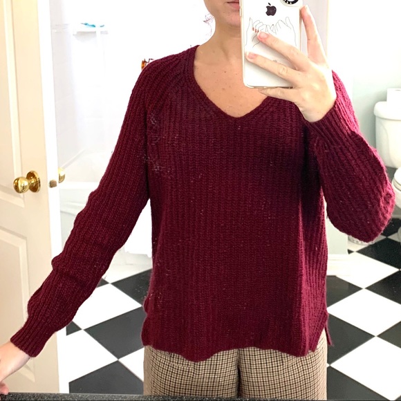 Burgundy Wool Sweater from The Gap - Picture 5 of 8